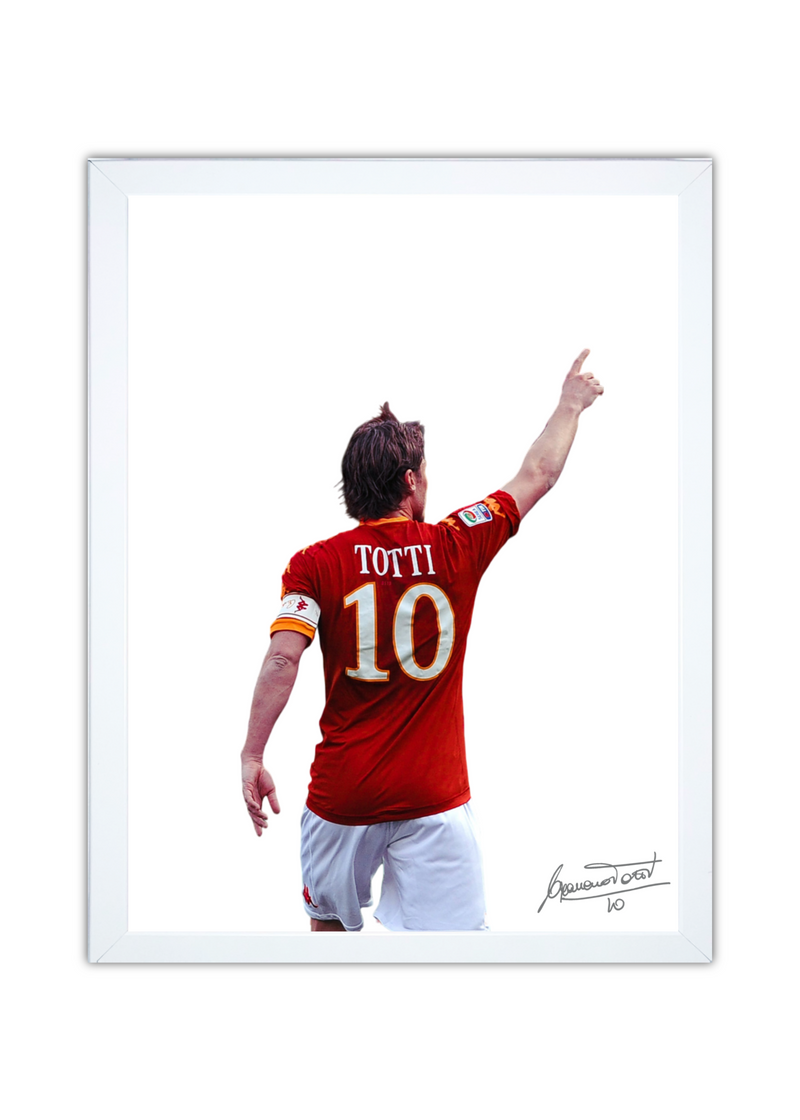 Francesco Totti sfondo bianco