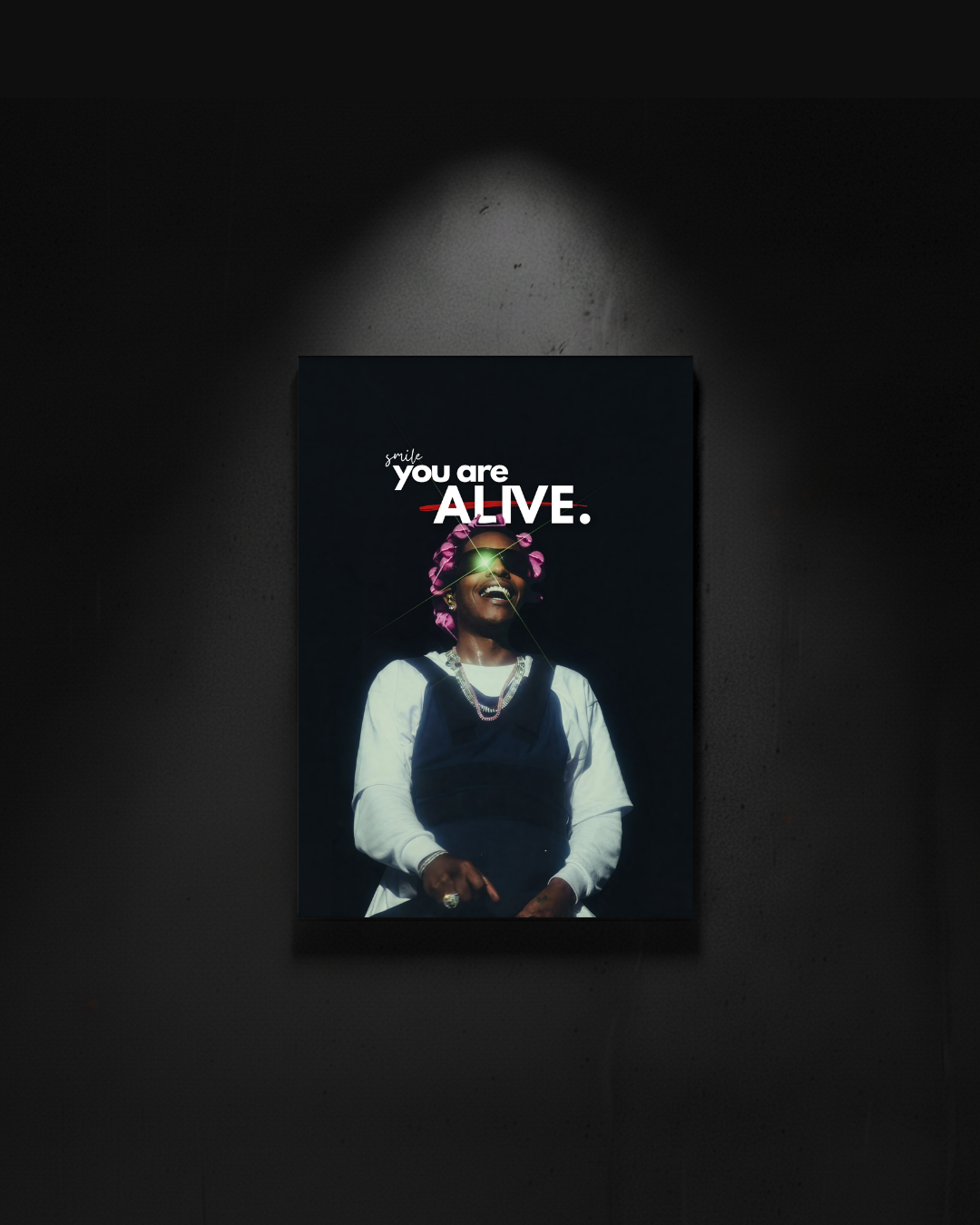 A$AP ROCKY "smile you are alive"